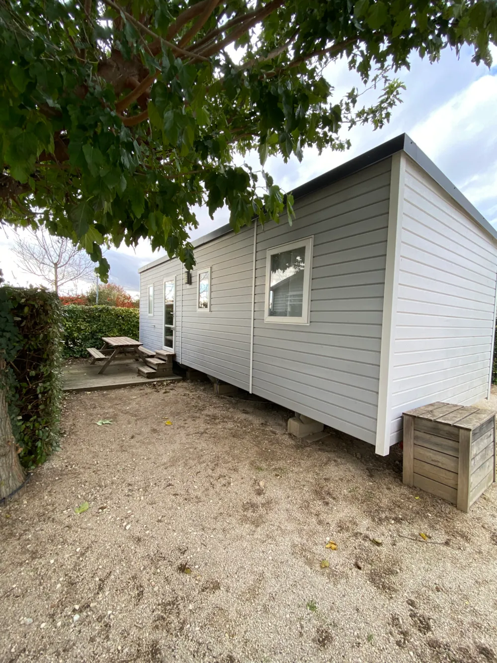 Location - Mobil-Home Eco Arelate 3 Chambres (6 Adultes) - Camping L'Arlésienne