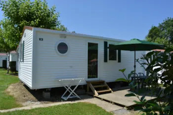 Mietunterkunft - Mobilheim + Terrasse - Camping Antton