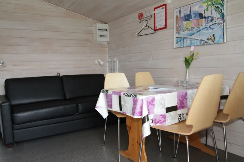 Camping Cabine Avec Canapé-Lit Et Lits Superposés