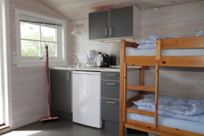 Cosy cabin with a sleeping couch