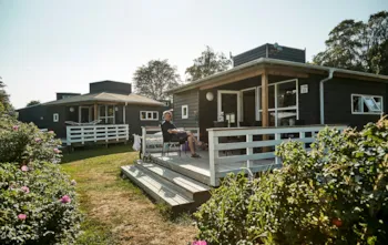 Mietunterkunft - Hütte 2 Zimmer + Bad, 25M2 - Horsens City camping ApS