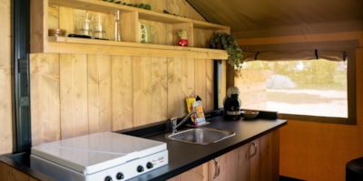 35 m² Safari Glamping Tents with 2 Bedrooms and Bathroom