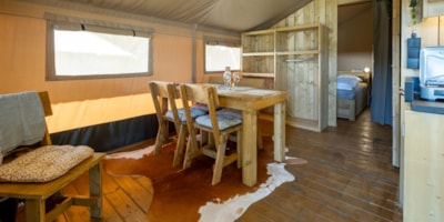 35 m² Safari Glamping Tents with 2 Bedrooms and Bathroom