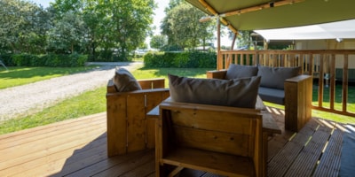 35 m² Safari Glamping Tents with 2 Bedrooms and Bathroom
