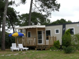 Accommodation - Mh  Gamme Espace 3 Chambres 34 M² 6 Personnes - Plein Air Locations- camping Palmyre Loisirs