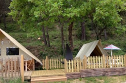 Huuraccommodatie(s) - Lodge Tent Tribu (Type Zondag) - Domaine de Bélézy