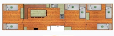 Group cabin 63 - without shower/toilet (3 bedrooms) — 2