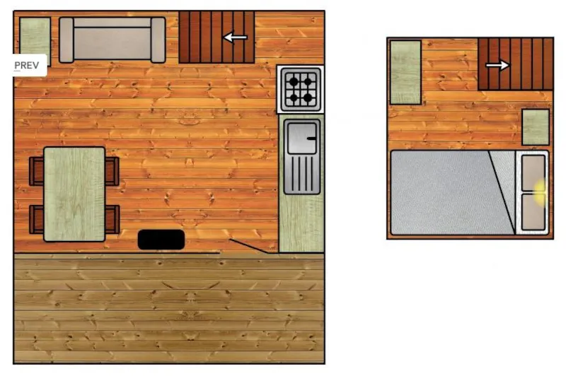 Cabane De Camping 62 - Sans Douche/Toilette (1 Chambre)