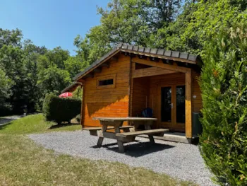 Location - Petit Chalet Norvégien - Camping Papillon Rochefort