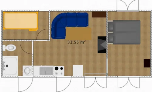 Accommodation - Chalet Prm - 34M² - 2 Bedrooms (Adapted To The People With Reduced Mobility) - image n°3 - Family's Camping Le Savoy