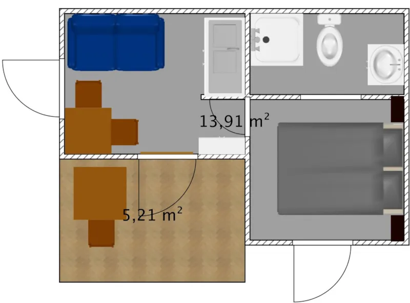 Chalet Eco - 19M² - 1 Chambre