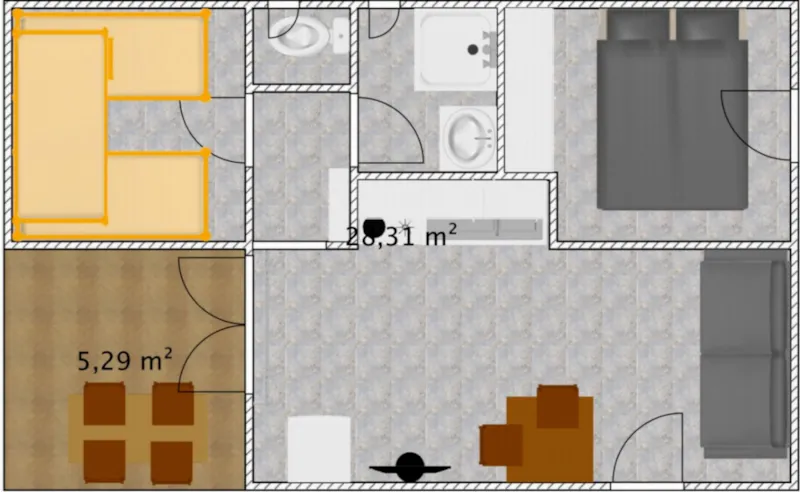 Chalet Eco - 34M² - 2 Chambres