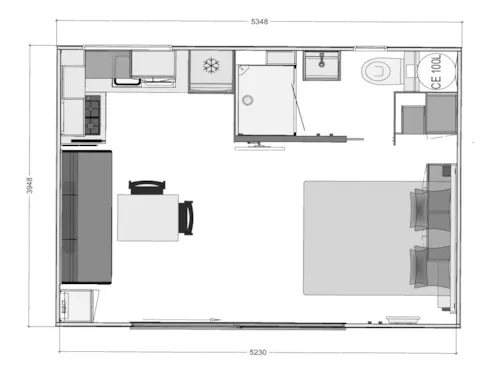 Accommodation - Mobile-Home Hotelier - 20M² - 1 Bedroom - image n°2 - Family's Camping Le Savoy