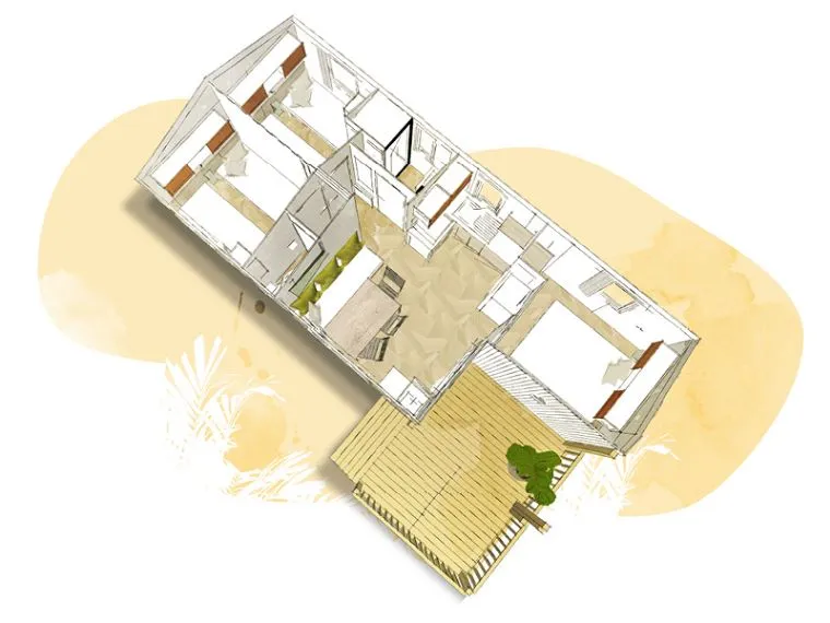 Mobilhome Confort - 27M² - 3 Chambres