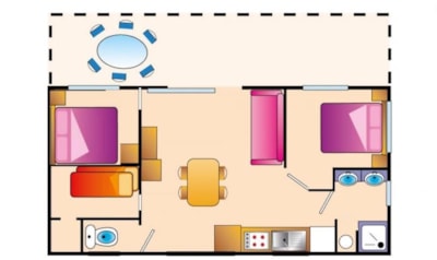 Chalet Chataignier Confort + air-conditioning