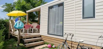 Mietunterkunft - Mobilheim Comfort - 28 M²- 2 Zimmer - Einfache Terrasse - Homair - Camping Sol a Gogo