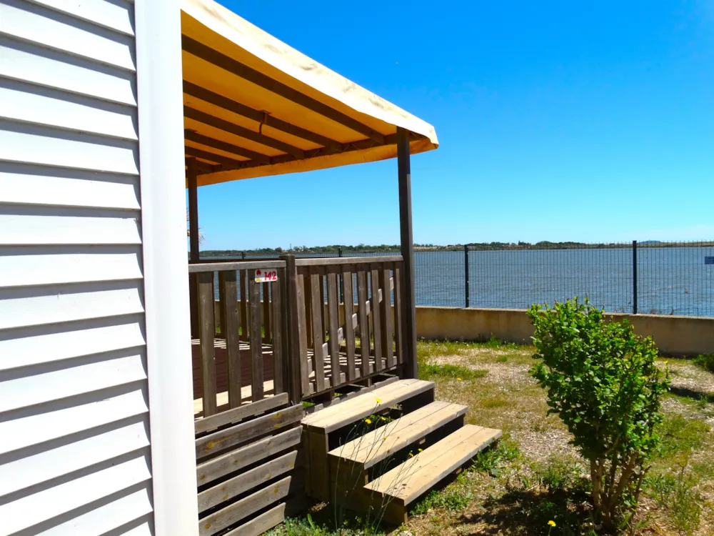 Location - Mobil Home 31M² - 2 Chambres Luxe Et Bord D'étang - Camping Bleu Marine