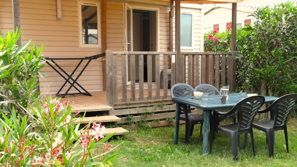 Location - Mobil Home 23M² - 2 Chambres - Camping Bleu Marine
