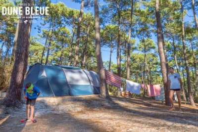 Tent pitch without electricity