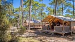 Huuraccommodatie(s) - Lodge 30M² Zonder Privé Sanitair - Wellness Sport Camping Carcans