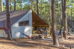 Huuraccommodatie(s) - Lodge 17M² Zonder Privé Sanitair - Wellness Sport Camping Carcans