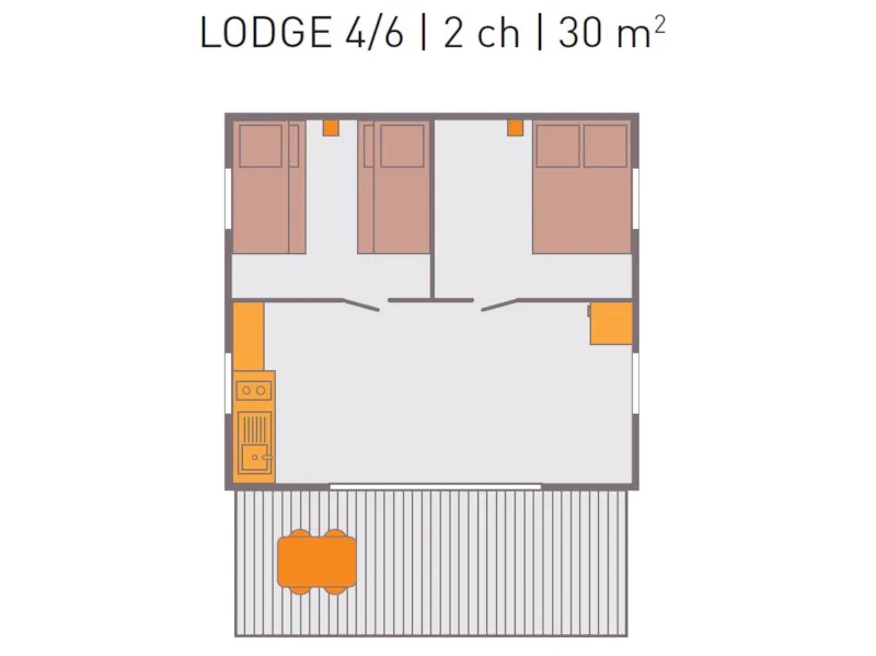 Lodge 30M² Sans Sanitaires