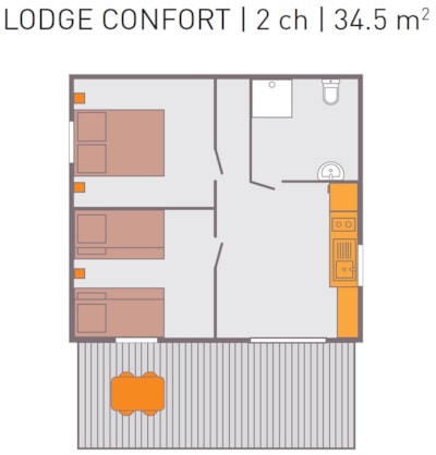 Comfort lodge 35m²