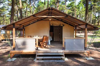 Mietunterkunft - Lodge Komfort 35M² - Wellness Sport Camping Carcans