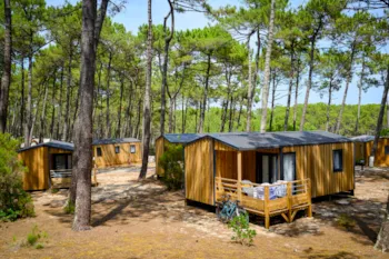 Mietunterkunft - Premuim Cottage 3 Schlafzimmer 28M2 - Wellness Sport Camping Carcans