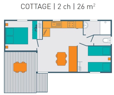 Premuim Cottage 3 Bedrooms 28m2