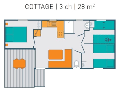 Cottage Premium 2 Bedrooms 25m2