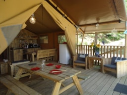 Accommodation - Lodge Woody 35M² - Camping Domaine Le Vernis