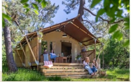Mietunterkunft - Lodge Cocooning 2 2 Schlafzimmer Ohne Badezimmer - Camping de la Verdière