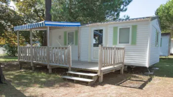 Mietunterkunft - Mobilheim Super Mercure2 Zimmer - Camping La Coulumière
