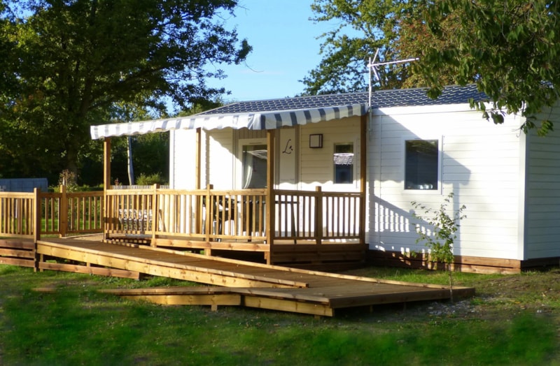Mobil home 2 chambres PMR. Le linge de lit est obligatoire si vous souhaitez nous le louons.