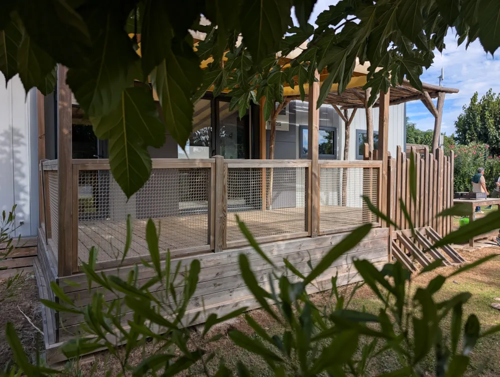 Location - C- Mobil Home Méditerranée - 2 Chambres Et Climatisé - Chadotel Les Jardins Catalans