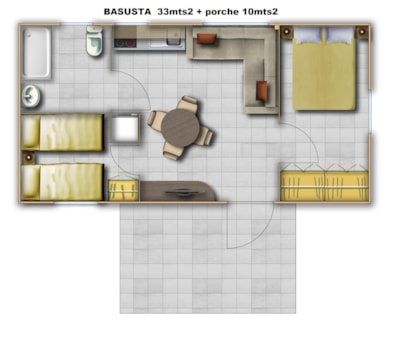 Bungalow Basusta 33m² + terrace 10m² — 8