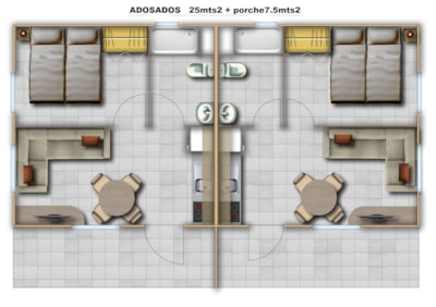 Linked Bungalow 25m² + terrace 7.5m² — 6