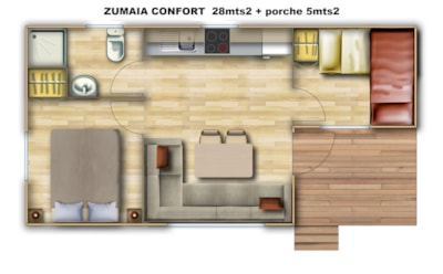 Mobile home Zumaia Confort 28m² + terrace 5m² — 7