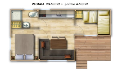 Mobile home Zumaia 23.5m² + terrace 4.5m² — 7