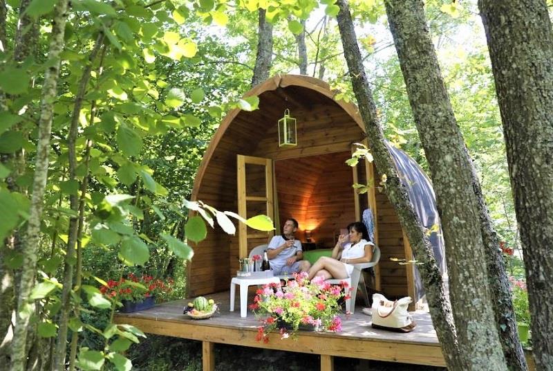 Mietunterkunft - Holzhütte Igloo (Ohne Sanitäranlagen) - Au Valbonheur (Camping le Plan d'Eau)