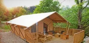 Locatif - Lodge Woody adapted to the people with reduced mobility - Camping Valbonheur