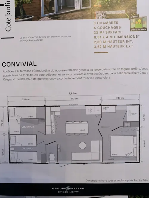 Huuraccommodatie(s) - Stacaravan Luxe - image n°2 - Camping Valbonheur
