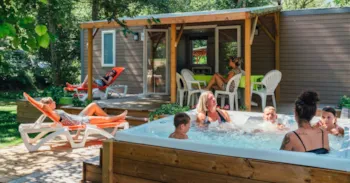 Mietunterkunft - Mobilheim Luxe - Camping Valbonheur