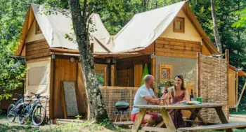 Mietunterkunft - Holzhütte - Camping Valbonheur