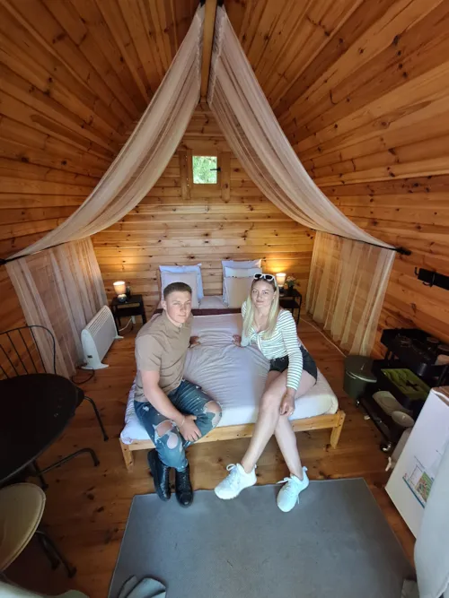Accommodation - Wooden Cabin Igloo (Without Toilet Blocks) - image n°3 - Camping Valbonheur