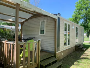 Mietunterkunft - Mobilheim Pissenlit +++ 2 Schlafzimmer - Camping Le Pré des Moines