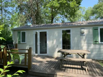 Mietunterkunft - Mobil-Home Cerfeuil ++ 2 Chambres - Camping Le Pré des Moines