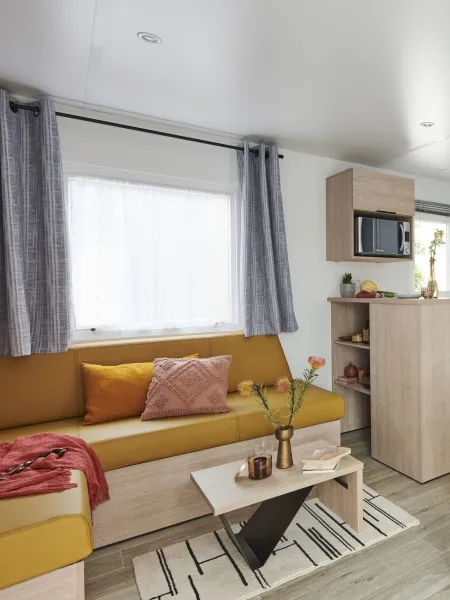 Accommodation - Mobil-Home Acanthe +++ 2 Chambres - Camping Le Pré des Moines
