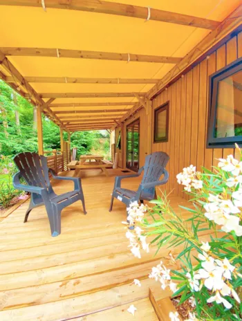 Location - Mobil-Home Cypres +++ 4 Chambres - Camping Le Pré des Moines